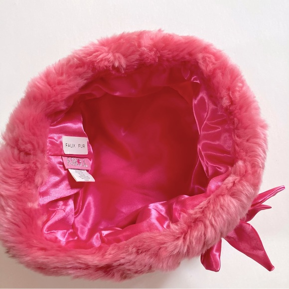 TOBY | PINK FAUX FUR HAT SIZE 4-6X - Picture 2 of 4